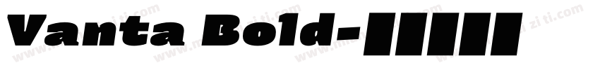 Vanta Bold字体转换